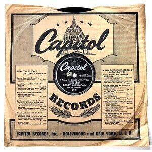 Bobby Sherwood 78 RPM "I Fall In Love With You Every Day" Capitol E- 1946 Pop